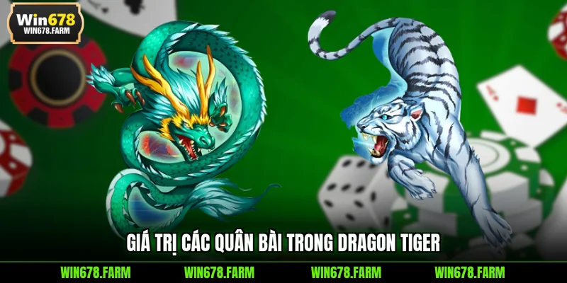 Giá trị các quân bài trong Dragon Tiger